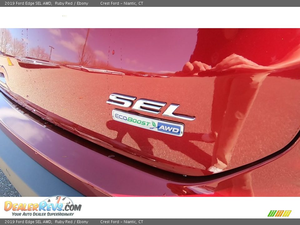 2019 Ford Edge SEL AWD Ruby Red / Ebony Photo #9