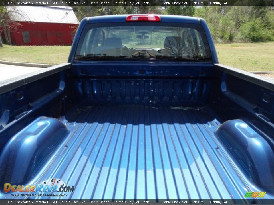 2019 Chevrolet Silverado LD WT Double Cab 4x4 Deep Ocean Blue Metallic / Jet Black Photo #8