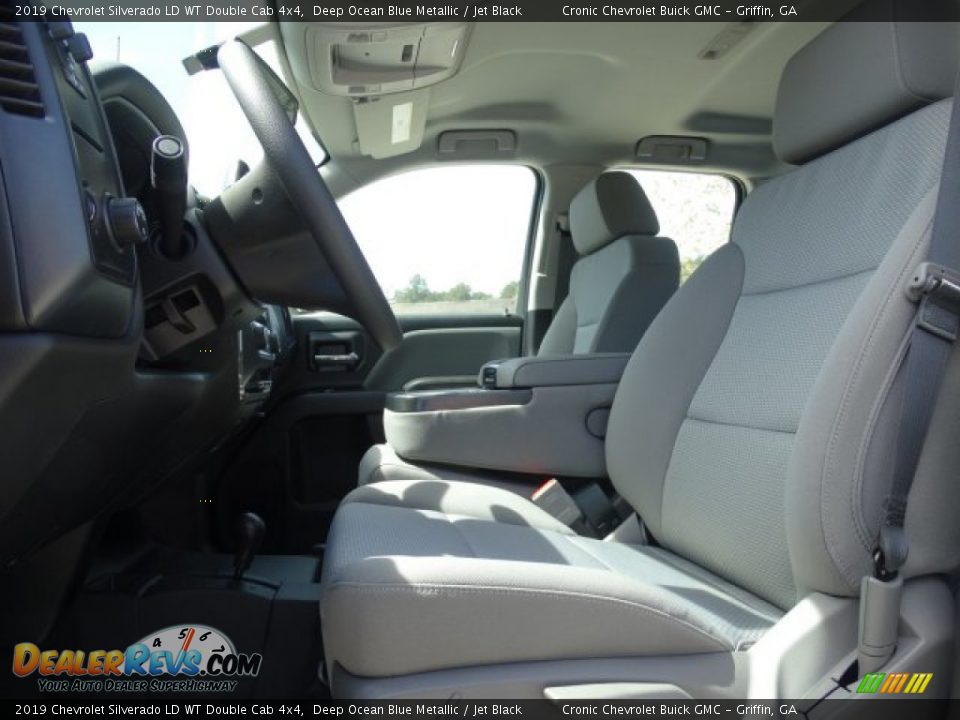 2019 Chevrolet Silverado LD WT Double Cab 4x4 Deep Ocean Blue Metallic / Jet Black Photo #15