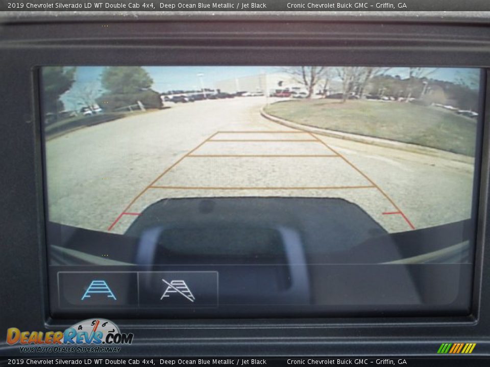 2019 Chevrolet Silverado LD WT Double Cab 4x4 Deep Ocean Blue Metallic / Jet Black Photo #21