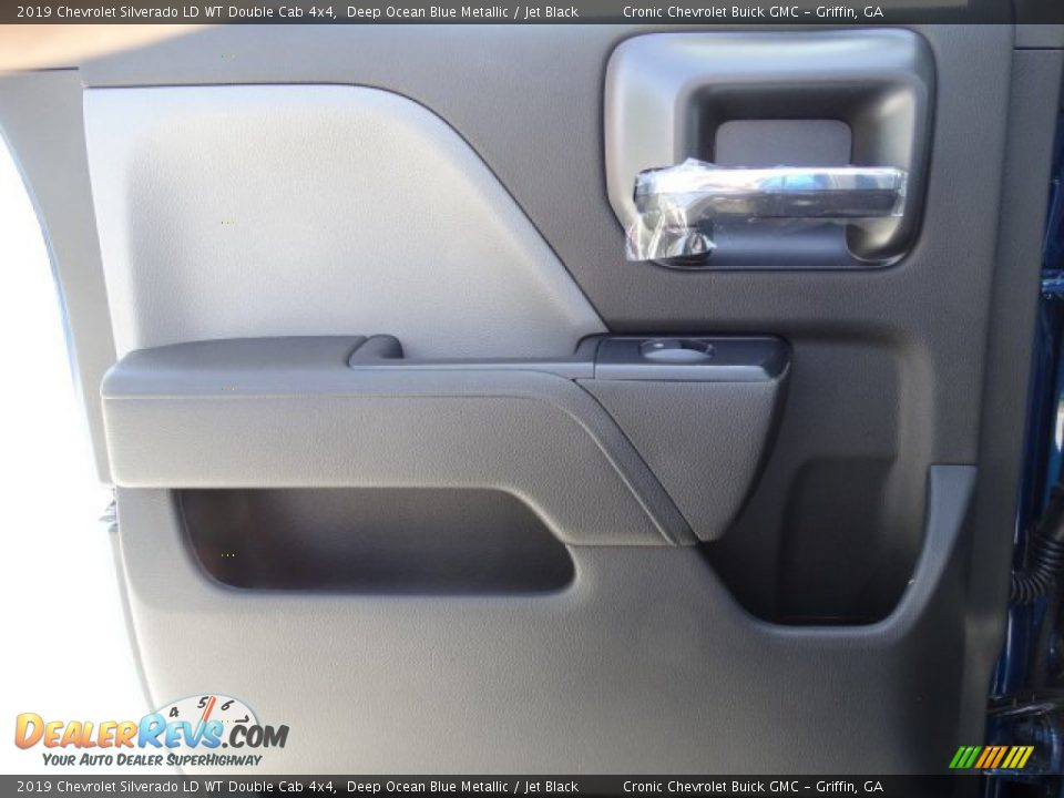 2019 Chevrolet Silverado LD WT Double Cab 4x4 Deep Ocean Blue Metallic / Jet Black Photo #22