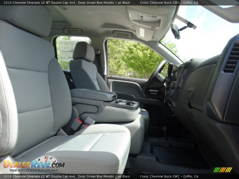 2019 Chevrolet Silverado LD WT Double Cab 4x4 Deep Ocean Blue Metallic / Jet Black Photo #26