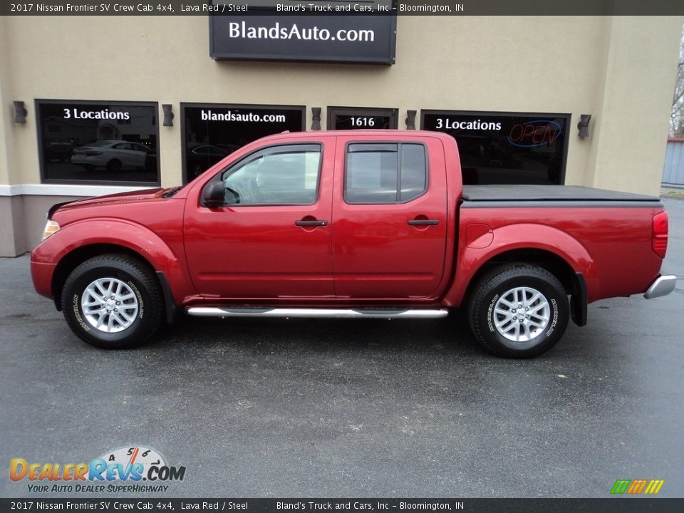2017 Nissan Frontier SV Crew Cab 4x4 Lava Red / Steel Photo #1