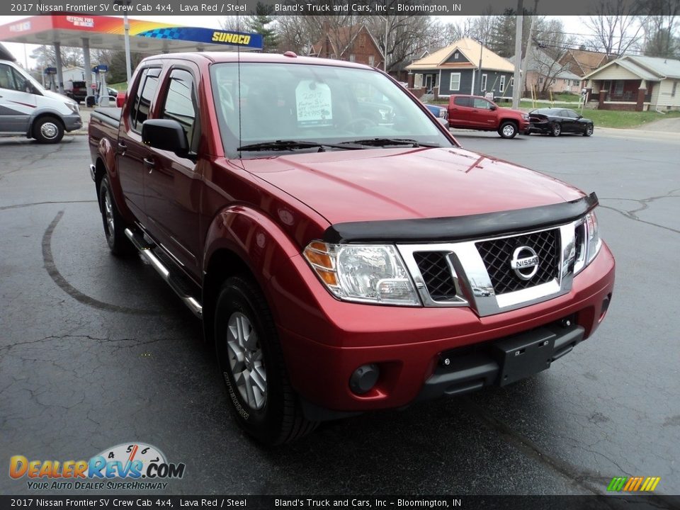 2017 Nissan Frontier SV Crew Cab 4x4 Lava Red / Steel Photo #5