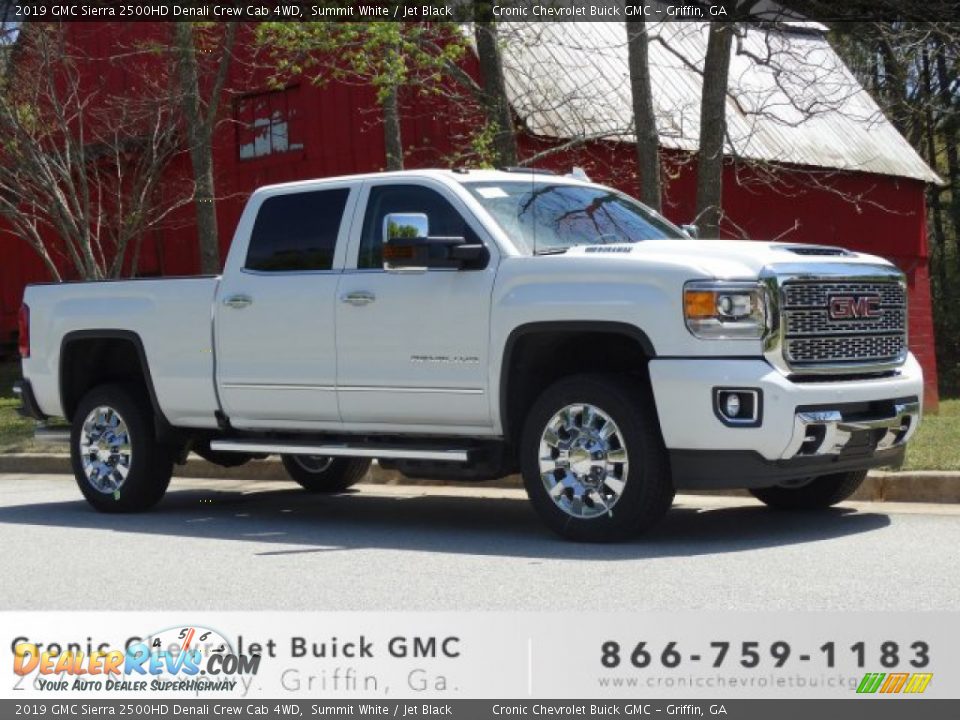 2019 GMC Sierra 2500HD Denali Crew Cab 4WD Summit White / Jet Black Photo #1