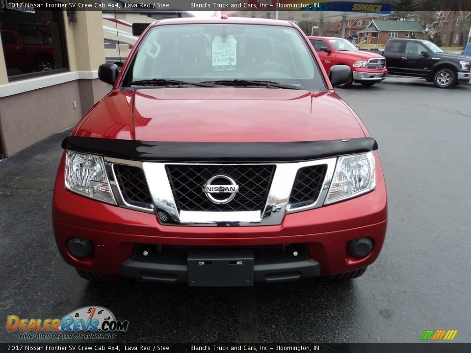 2017 Nissan Frontier SV Crew Cab 4x4 Lava Red / Steel Photo #21
