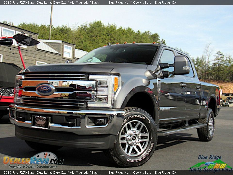 2019 Ford F250 Super Duty Lariat Crew Cab 4x4 Magnetic / Black Photo #1