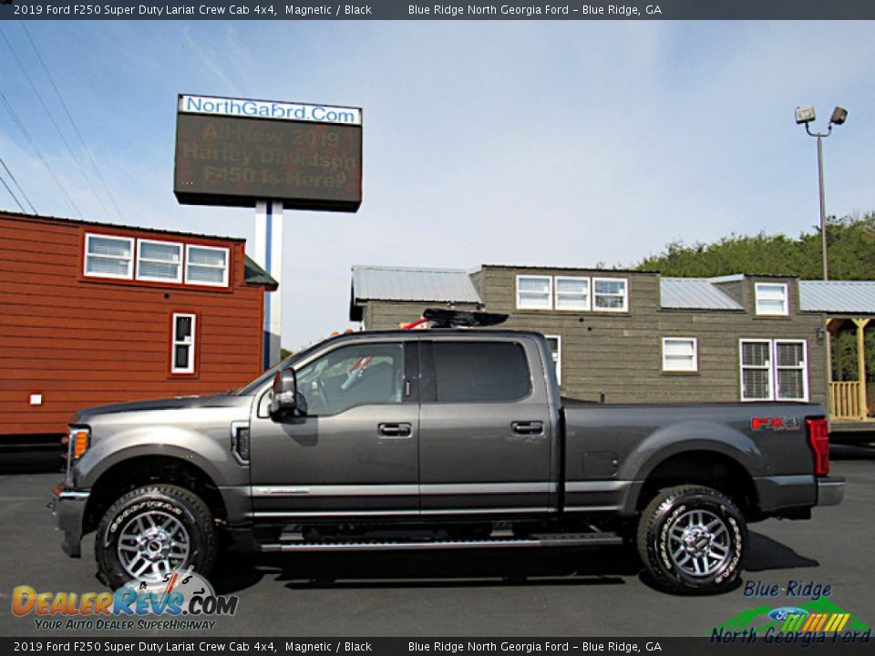 2019 Ford F250 Super Duty Lariat Crew Cab 4x4 Magnetic / Black Photo #2