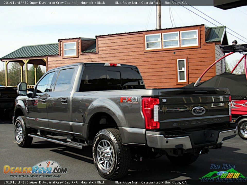 2019 Ford F250 Super Duty Lariat Crew Cab 4x4 Magnetic / Black Photo #3