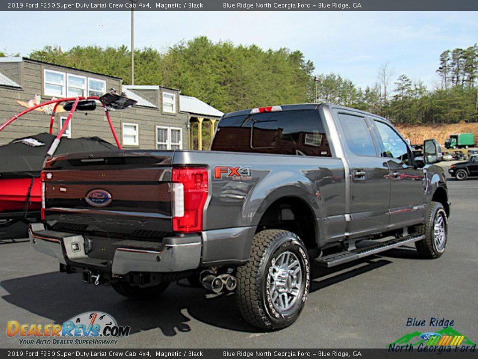 2019 Ford F250 Super Duty Lariat Crew Cab 4x4 Magnetic / Black Photo #5