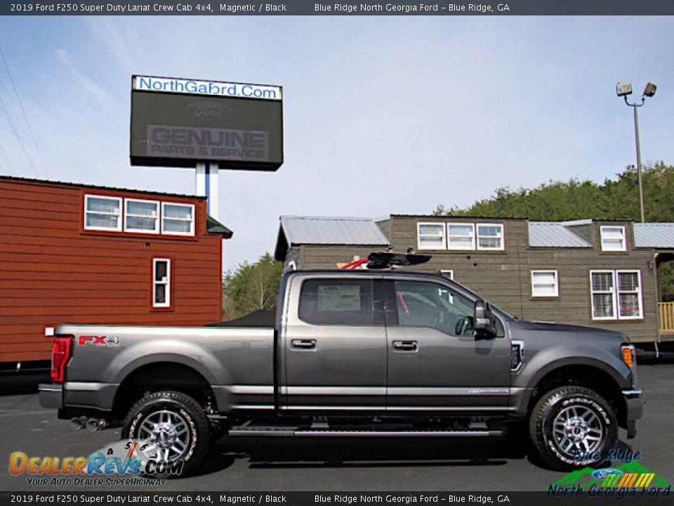 2019 Ford F250 Super Duty Lariat Crew Cab 4x4 Magnetic / Black Photo #6