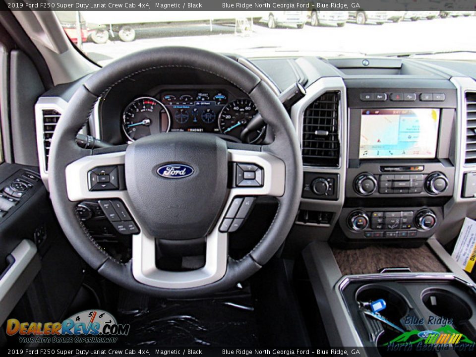 2019 Ford F250 Super Duty Lariat Crew Cab 4x4 Magnetic / Black Photo #15