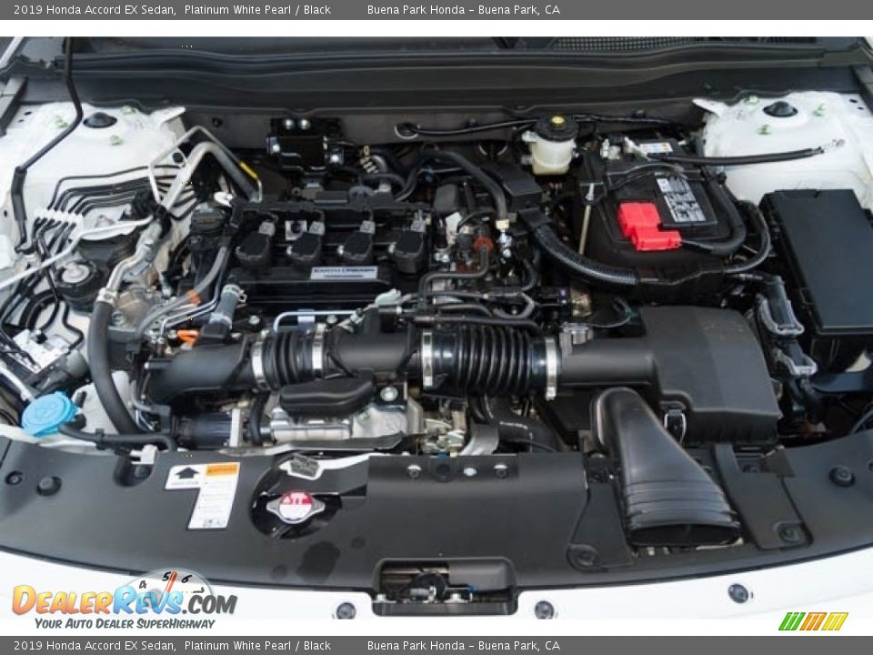 2019 Honda Accord EX Sedan Platinum White Pearl / Black Photo #10