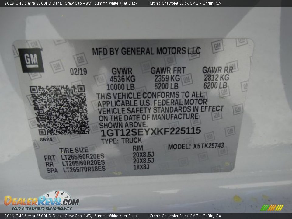 2019 GMC Sierra 2500HD Denali Crew Cab 4WD Summit White / Jet Black Photo #32
