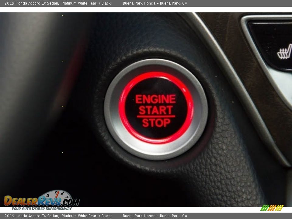 2019 Honda Accord EX Sedan Platinum White Pearl / Black Photo #31