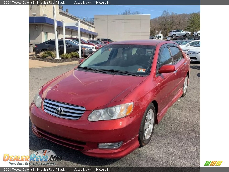 2003 Toyota Corolla S Impulse Red / Black Photo #1