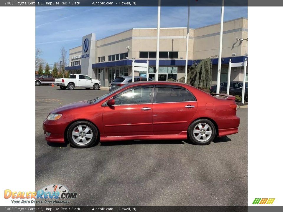 2003 Toyota Corolla S Impulse Red / Black Photo #2