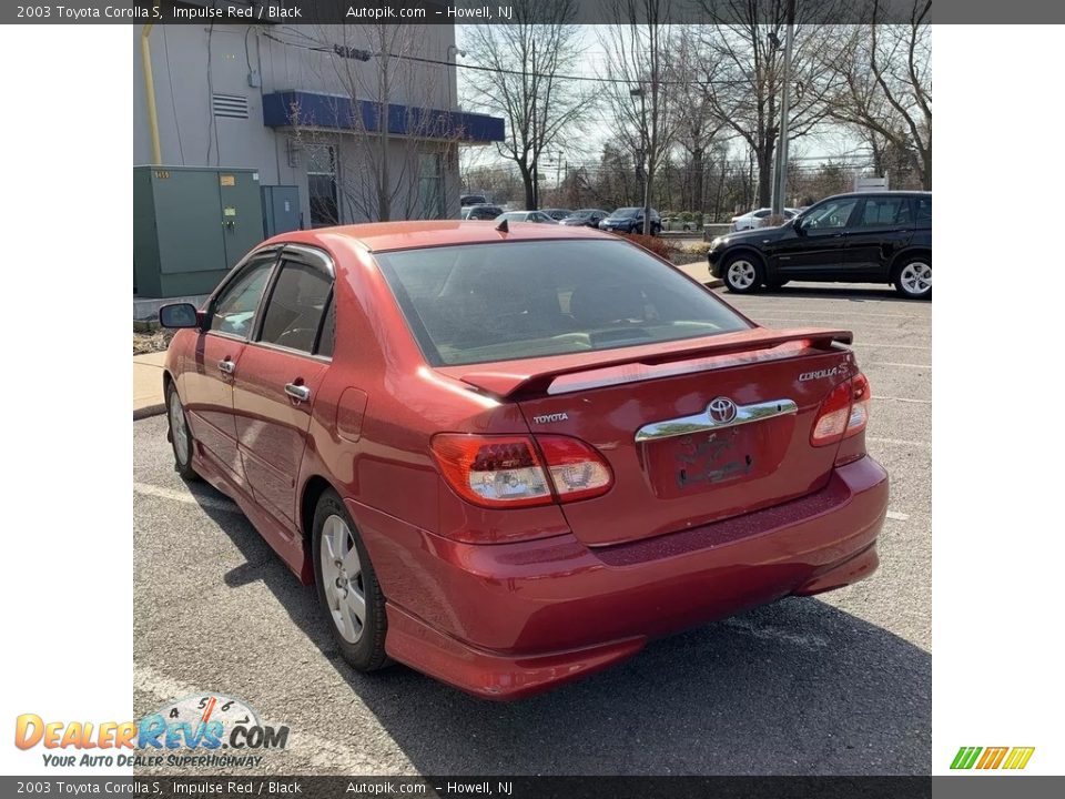 2003 Toyota Corolla S Impulse Red / Black Photo #3