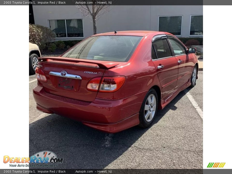 2003 Toyota Corolla S Impulse Red / Black Photo #5