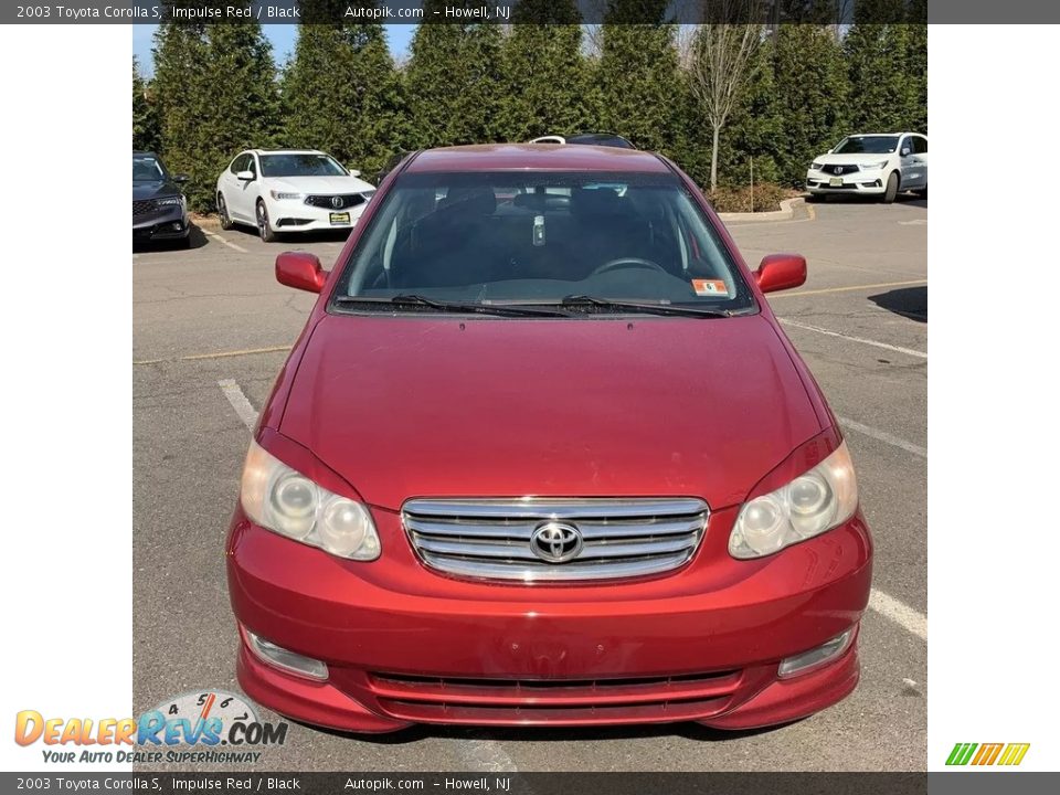 2003 Toyota Corolla S Impulse Red / Black Photo #8