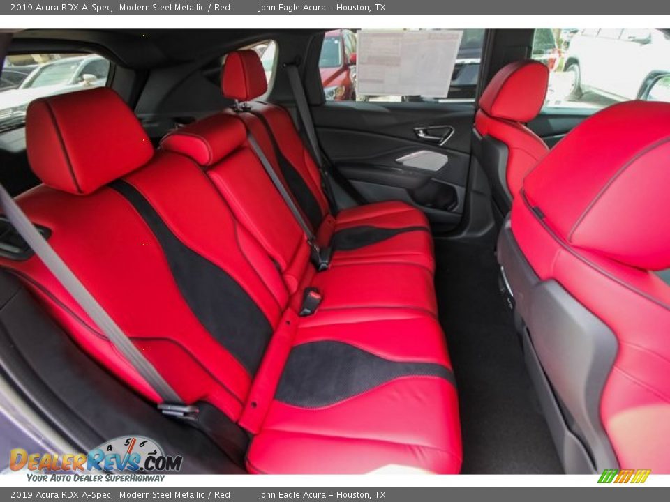 2019 Acura RDX A-Spec Modern Steel Metallic / Red Photo #22