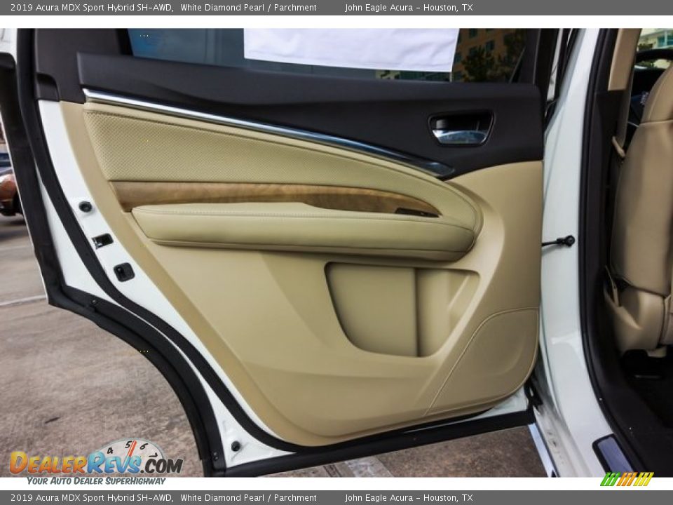 2019 Acura MDX Sport Hybrid SH-AWD White Diamond Pearl / Parchment Photo #17