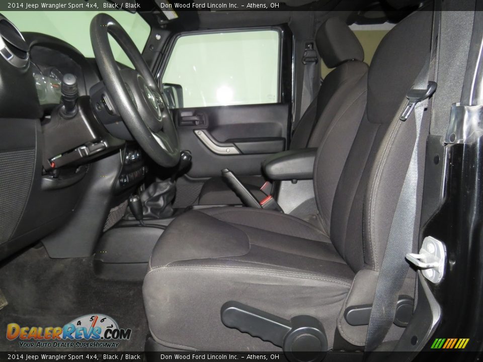 2014 Jeep Wrangler Sport 4x4 Black / Black Photo #11