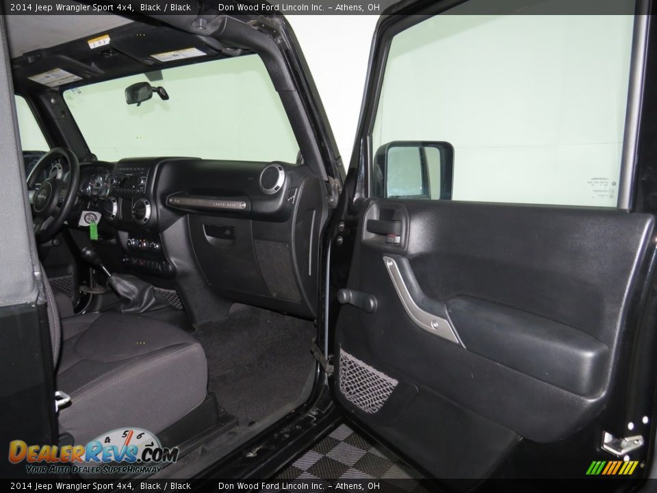 2014 Jeep Wrangler Sport 4x4 Black / Black Photo #13