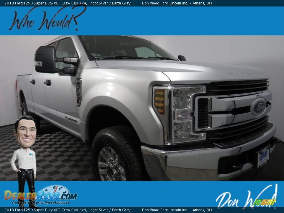 2018 Ford F250 Super Duty XLT Crew Cab 4x4 Ingot Silver / Earth Gray Photo #1