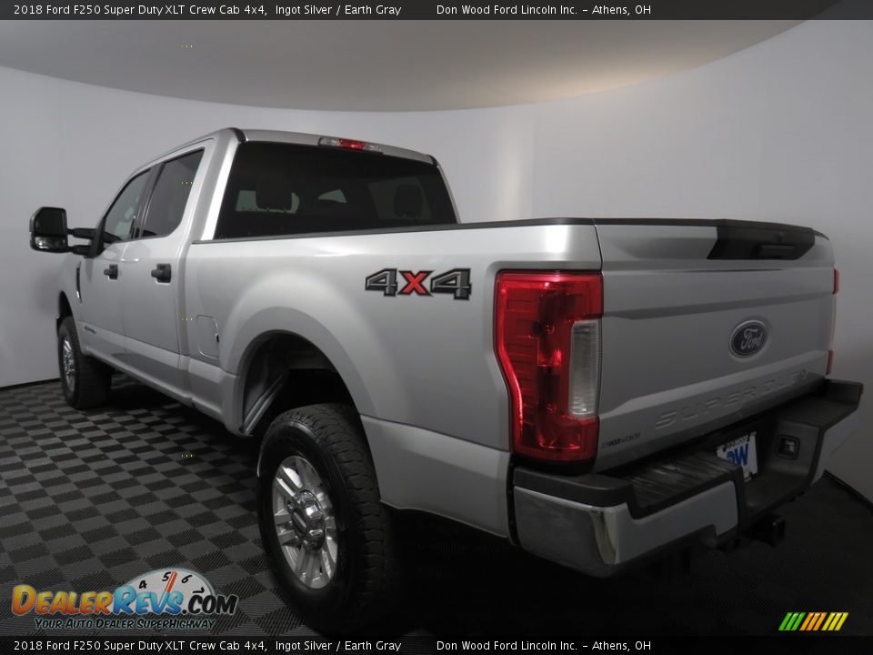 2018 Ford F250 Super Duty XLT Crew Cab 4x4 Ingot Silver / Earth Gray Photo #5
