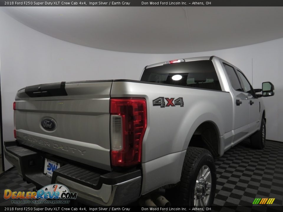 2018 Ford F250 Super Duty XLT Crew Cab 4x4 Ingot Silver / Earth Gray Photo #8