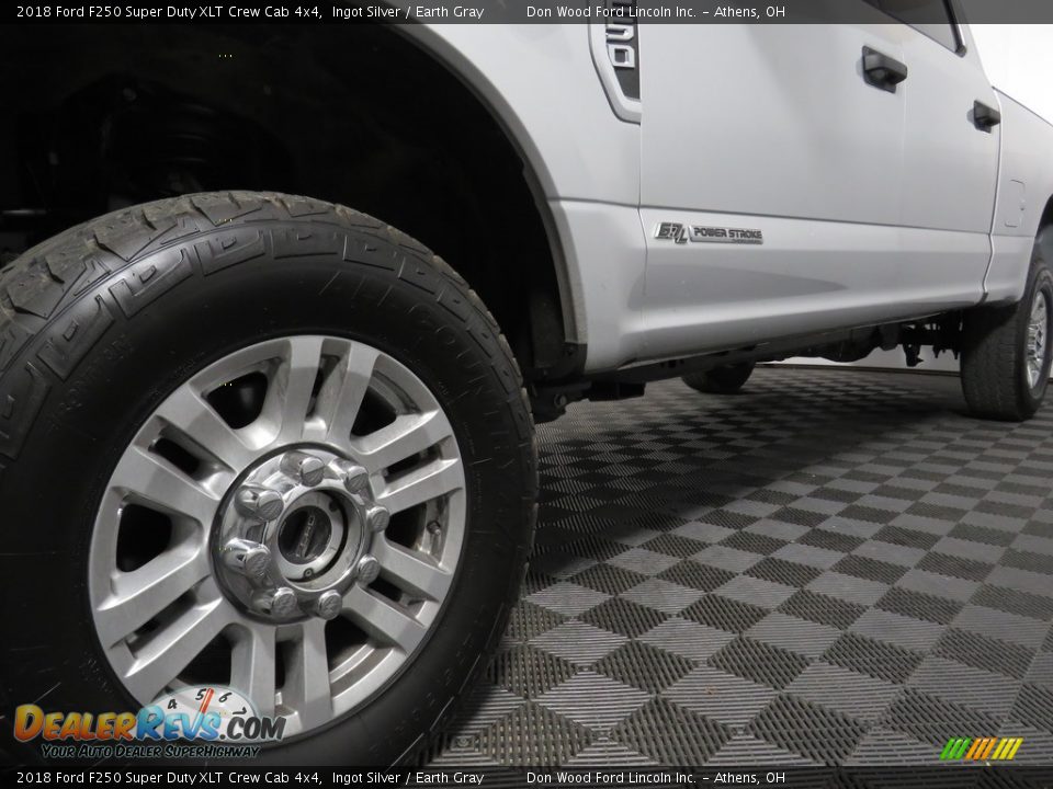 2018 Ford F250 Super Duty XLT Crew Cab 4x4 Ingot Silver / Earth Gray Photo #22