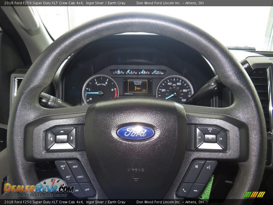 2018 Ford F250 Super Duty XLT Crew Cab 4x4 Ingot Silver / Earth Gray Photo #30