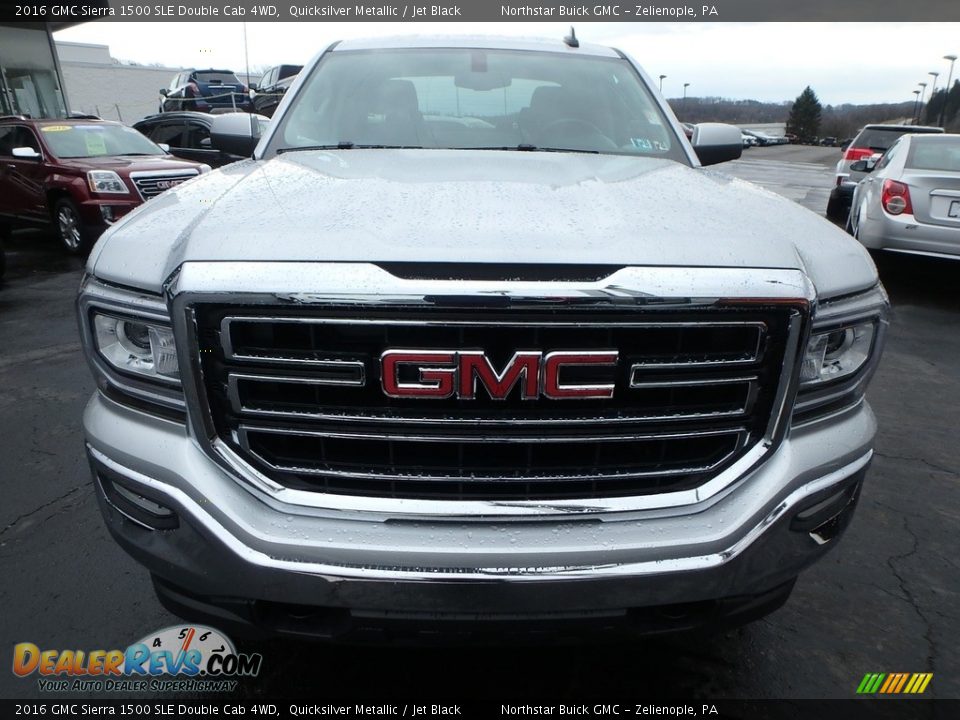 2016 GMC Sierra 1500 SLE Double Cab 4WD Quicksilver Metallic / Jet Black Photo #3