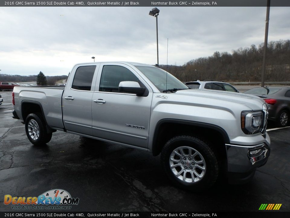 2016 GMC Sierra 1500 SLE Double Cab 4WD Quicksilver Metallic / Jet Black Photo #4