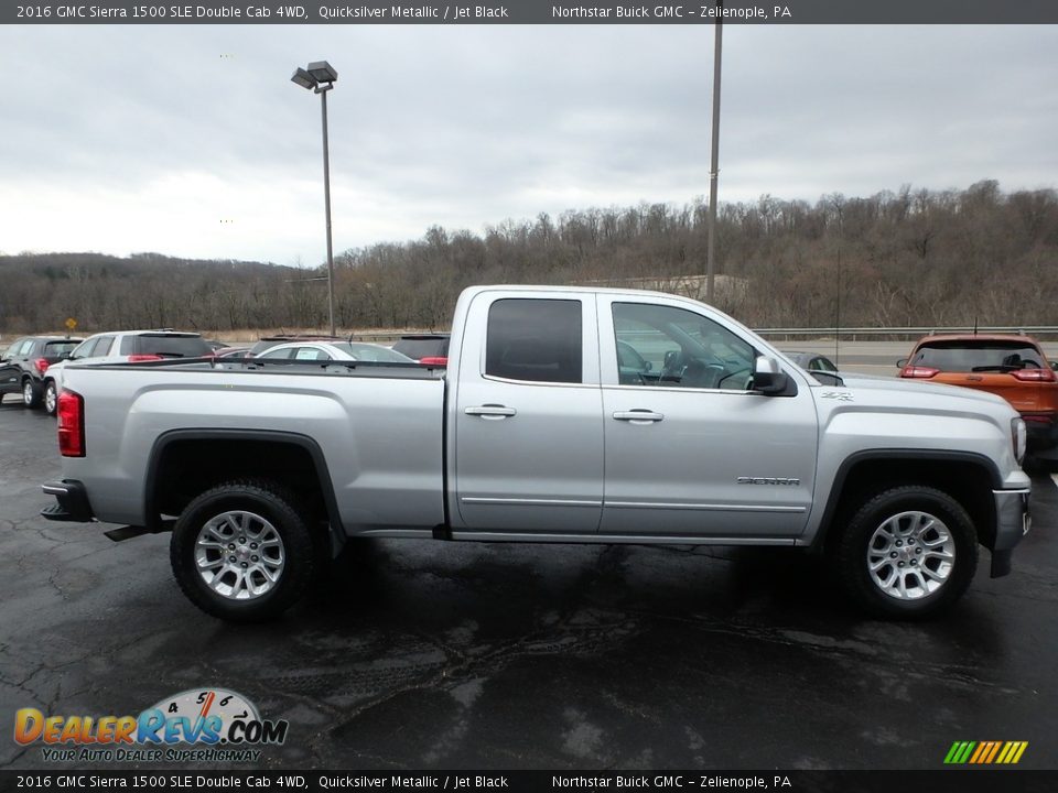 2016 GMC Sierra 1500 SLE Double Cab 4WD Quicksilver Metallic / Jet Black Photo #5