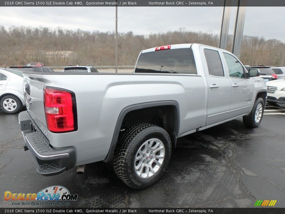 2016 GMC Sierra 1500 SLE Double Cab 4WD Quicksilver Metallic / Jet Black Photo #9