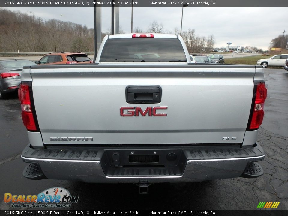 2016 GMC Sierra 1500 SLE Double Cab 4WD Quicksilver Metallic / Jet Black Photo #10