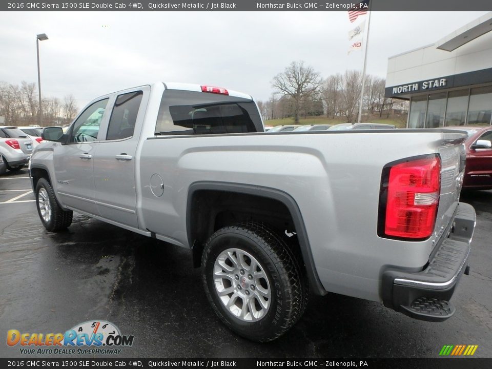 2016 GMC Sierra 1500 SLE Double Cab 4WD Quicksilver Metallic / Jet Black Photo #12