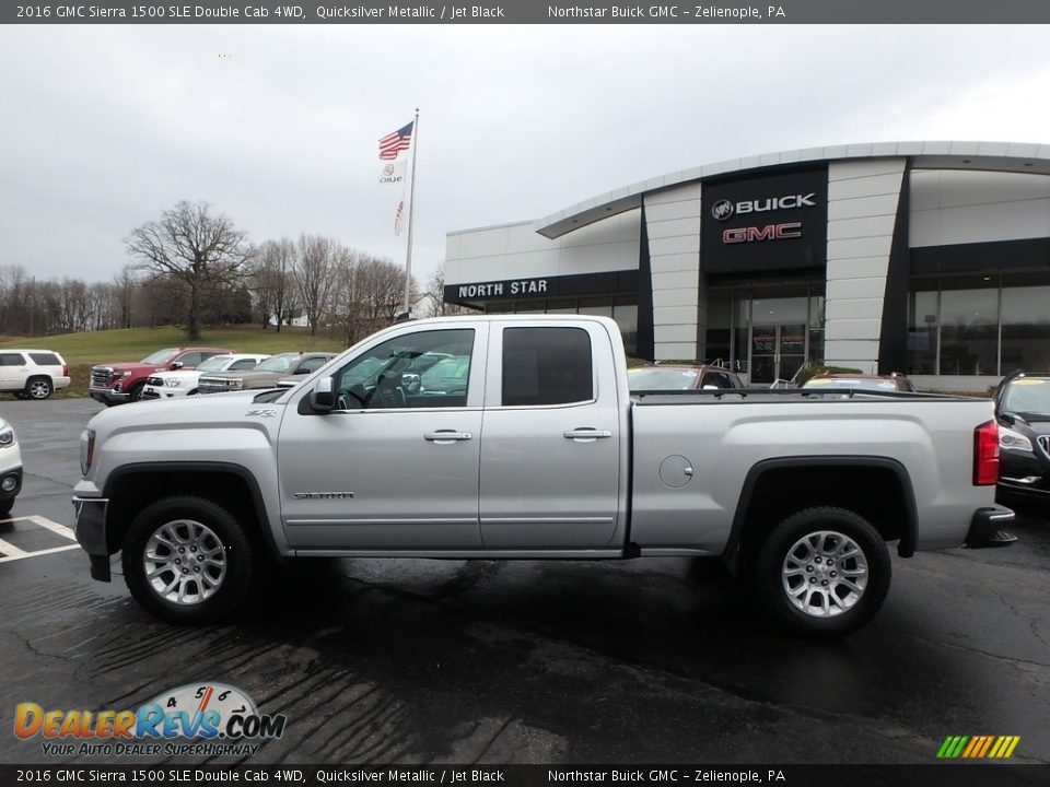 2016 GMC Sierra 1500 SLE Double Cab 4WD Quicksilver Metallic / Jet Black Photo #13