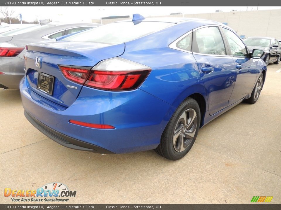 2019 Honda Insight LX Aegean Blue Metallic / Black Photo #4