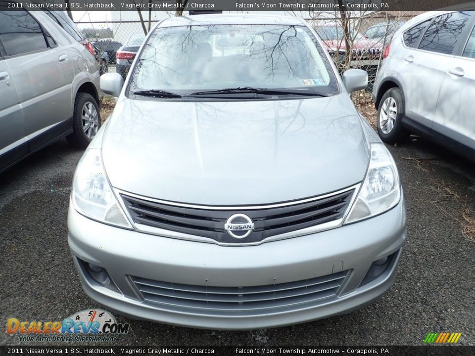 2011 Nissan Versa 1.8 SL Hatchback Magnetic Gray Metallic / Charcoal Photo #2