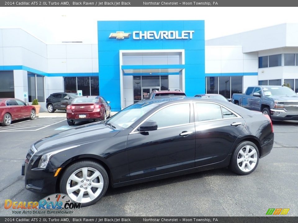 2014 Cadillac ATS 2.0L Turbo AWD Black Raven / Jet Black/Jet Black Photo #1