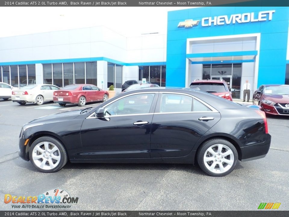 2014 Cadillac ATS 2.0L Turbo AWD Black Raven / Jet Black/Jet Black Photo #3