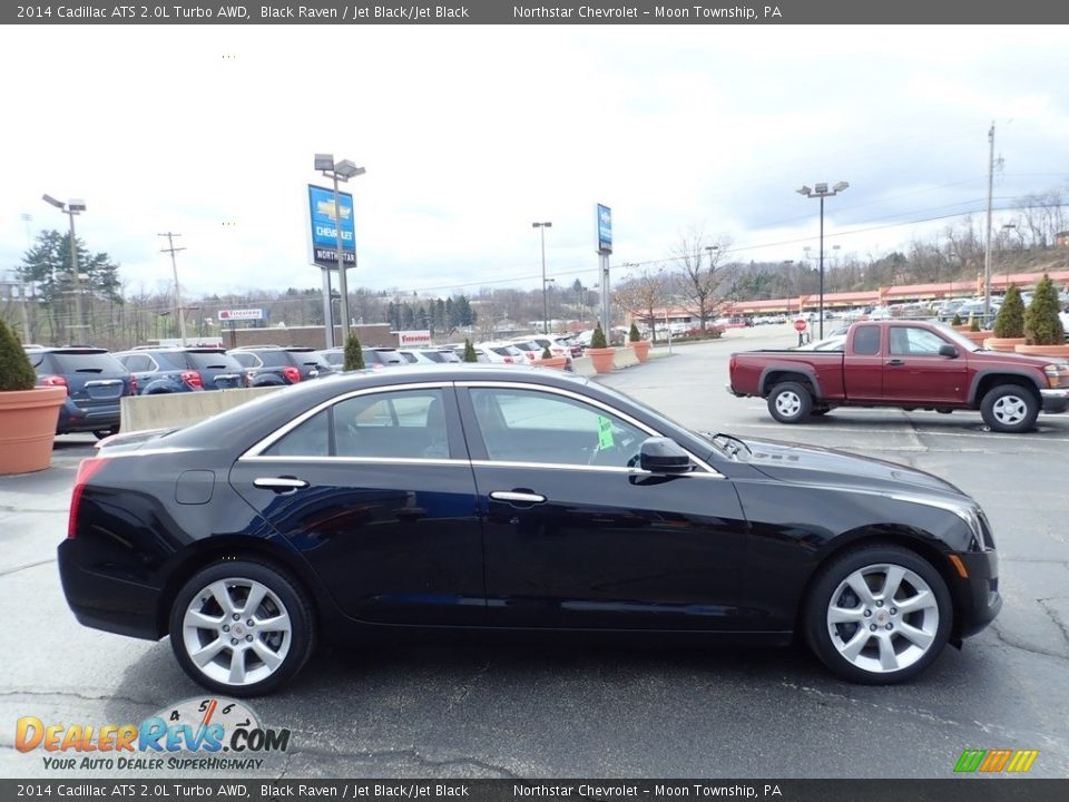 2014 Cadillac ATS 2.0L Turbo AWD Black Raven / Jet Black/Jet Black Photo #10