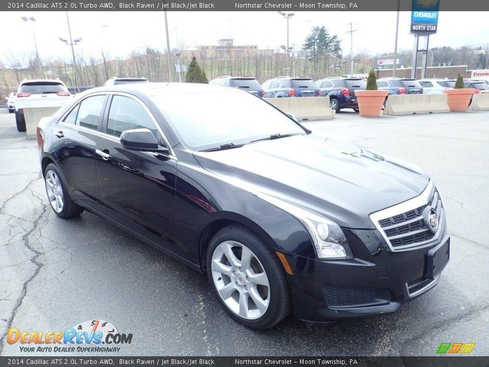 2014 Cadillac ATS 2.0L Turbo AWD Black Raven / Jet Black/Jet Black Photo #11
