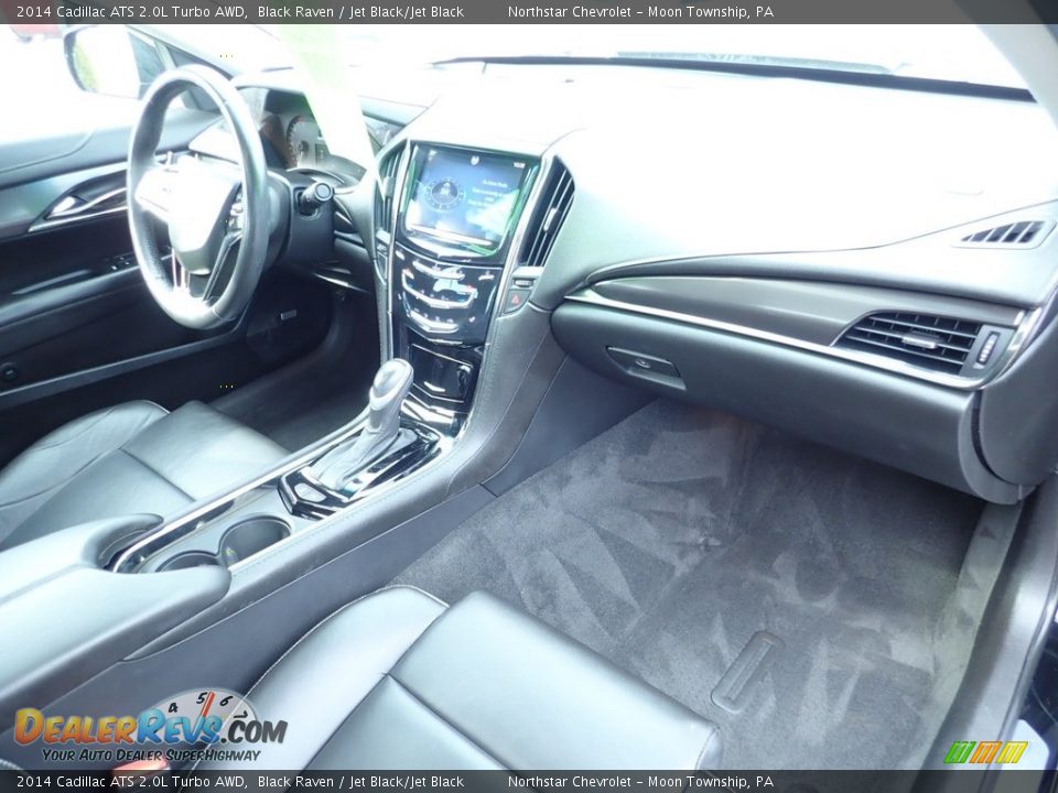 2014 Cadillac ATS 2.0L Turbo AWD Black Raven / Jet Black/Jet Black Photo #16