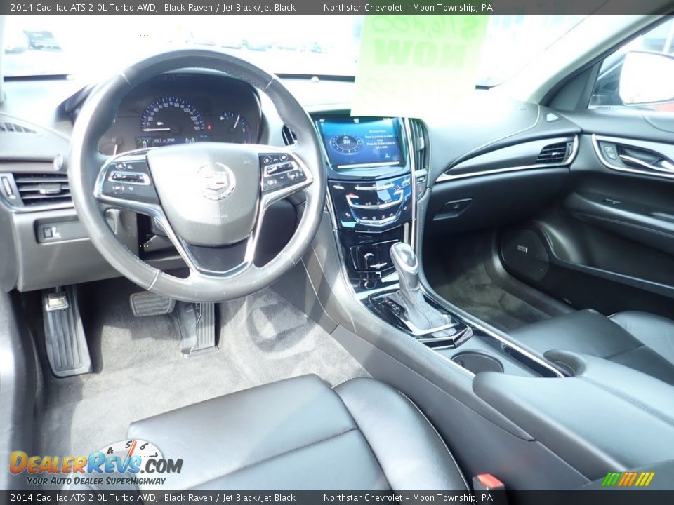 2014 Cadillac ATS 2.0L Turbo AWD Black Raven / Jet Black/Jet Black Photo #22