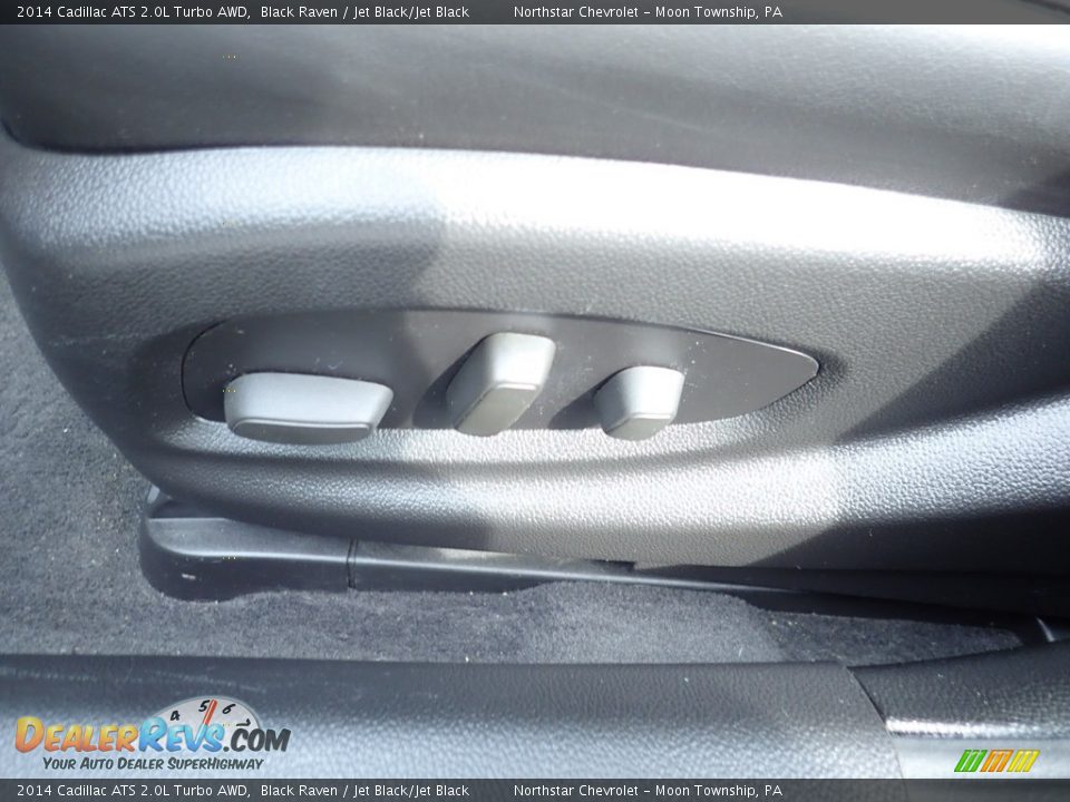 2014 Cadillac ATS 2.0L Turbo AWD Black Raven / Jet Black/Jet Black Photo #25