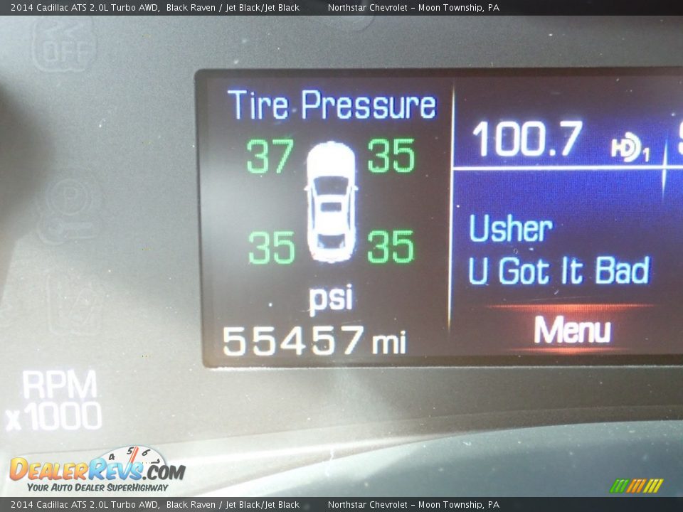 2014 Cadillac ATS 2.0L Turbo AWD Black Raven / Jet Black/Jet Black Photo #29